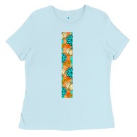 Baby Blue fall pumpkin Ladies Tee - BundleAndBundleShop