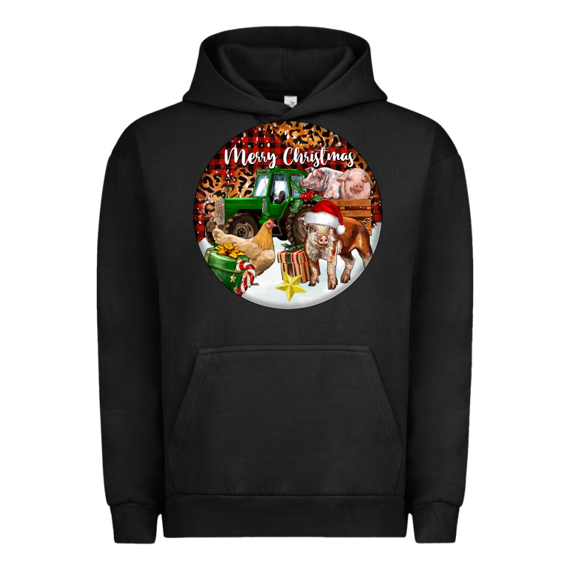 Merry Christmas Farm Animals Urban Hoodie by FaDigitalArtStudio | Teevron