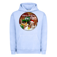 Pigment Grape Ice Merry Christmas Farm Animals Urban Hoodie - FaDigitalArtStudio