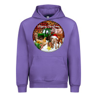 Tulip Merry Christmas Farm Animals Urban Hoodie - FaDigitalArtStudio