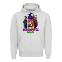 Dove Grey Hocus Pocus Heifer with Cow and Halloween Zipper Hoodie - texasbilliewilder