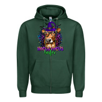 Sports Green Hocus Pocus Heifer with Cow and Halloween Zipper Hoodie - texasbilliewilder