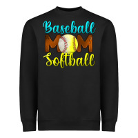 Black Baseball Mom Softball Heavyweight Sweatshirt - BundleAndBundleShop