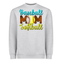 Heather Grey Baseball Mom Softball Heavyweight Sweatshirt - BundleAndBundleShop