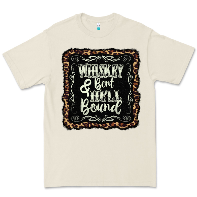 Whiskey Bent Hell Bound Black Premium Tee by AdoDesignShop | Teevron