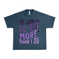 Midnight Navy my joints go out more than ı do Urban Heavy Tee - MaliasSmallBusiness