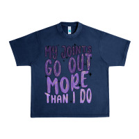 Navy my joints go out more than ı do Urban Heavy Tee - MaliasSmallBusiness