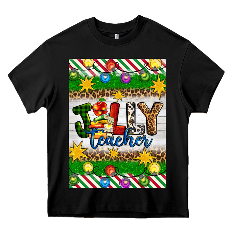Christmas Jolly Teacher Heavy Core Tee by Artiststas | Teevron