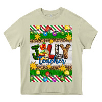 Mossy Christmas jolly teacher Heavy Core Tee - Artiststas