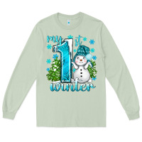 Matcha My 1 St Winter With Cute Snowman Long Sleeve Tee - BundleAndBundleShop