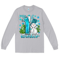 Moon Dust My 1 St Winter With Cute Snowman Long Sleeve Tee - BundleAndBundleShop