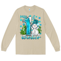 Mushroom My 1 St Winter With Cute Snowman Long Sleeve Tee - BundleAndBundleShop