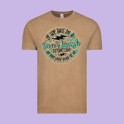 If We Are In A Don't Laugh Situation Vintage Tee Designed By Maliassmallbusiness