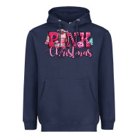 Navy pink christmas Heavyweight Hoodie - CowGirlArtShop