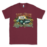 Burgundy i got a heart like a truck western sunflower Classic Tee - NancyCooperArtShop
