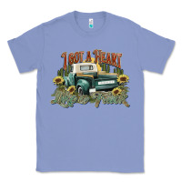 Colony Blue i got a heart like a truck western sunflower Classic Tee - NancyCooperArtShop