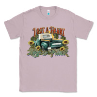Lilac i got a heart like a truck western sunflower Classic Tee - NancyCooperArtShop