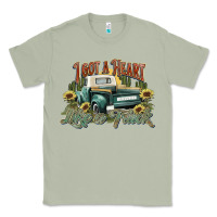 Matcha i got a heart like a truck western sunflower Classic Tee - NancyCooperArtShop