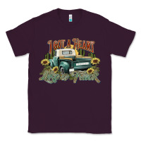 Plum i got a heart like a truck western sunflower Classic Tee - NancyCooperArtShop