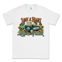 I Got A Heart Like A Truck Western Sunflower Classic Tee | Teevron