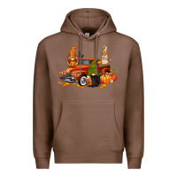 Chestnut fall gnome truck Premium Hoodie - CowGirlArtShop