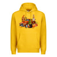 Lemon fall gnome truck Premium Hoodie - CowGirlArtShop
