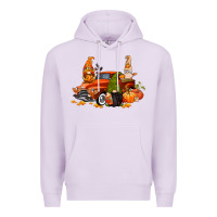Lilac fall gnome truck Premium Hoodie - CowGirlArtShop