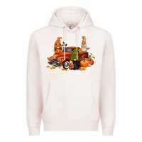 Pale Pink fall gnome truck Premium Hoodie - CowGirlArtShop