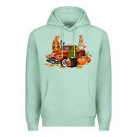 Seafoam fall gnome truck Premium Hoodie - CowGirlArtShop