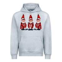 Heather Grey Christmas Elfs Urban Hoodie - FaDigitalArtStudio
