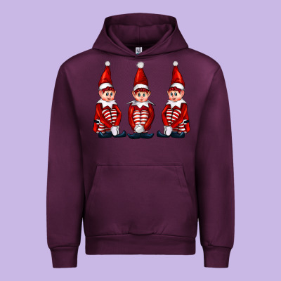 Christmas Elfs Urban Hoodie Designed By Fadigitalartstudio