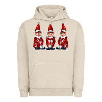 Pigment French Oak Christmas Elfs Urban Hoodie - FaDigitalArtStudio