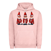 Pigment Salmon Christmas Elfs Urban Hoodie - FaDigitalArtStudio