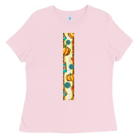Bubblegum Pink pumpkin caffee Ladies Tee - BundleAndBundleShop