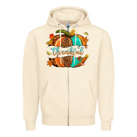 Sandshell pumpkin thankful Zipper Hoodie - NancyCooperArtShop