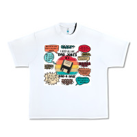 White ı keep all my dad jokes in a dad a base Urban Heavy Tee - MaliasSmallBusiness