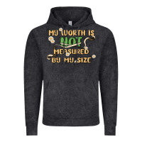 Vintage Black my worth is not defined by my size Vintage Hoodie - MaliasSmallBusiness