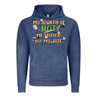 Vintage Denim my worth is not defined by my size Vintage Hoodie - MaliasSmallBusiness