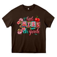 Chocolate Brown little miss 3 rh   grade Heavy Core Tee - AdoDesignShop