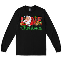 Black Love Christmas With Santa Long Sleeve Tee - BundleAndBundleShop