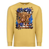 Antique Gold oh my stars Premium Sweatshirt - CowGirlArtShop
