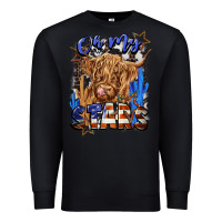 Black oh my stars Premium Sweatshirt - CowGirlArtShop