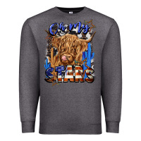 Charcoal Heather oh my stars Premium Sweatshirt - CowGirlArtShop