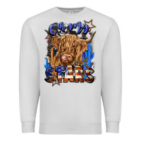 Dove Grey oh my stars Premium Sweatshirt - CowGirlArtShop