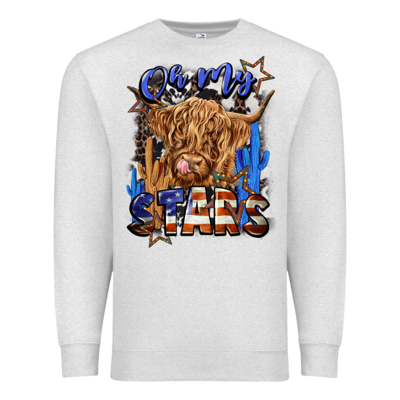 Oh My Stars Premium Sweatshirt by CowGirlArtShop | Teevron
