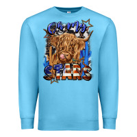 Ocean Blue oh my stars Premium Sweatshirt - CowGirlArtShop