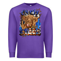 Purple oh my stars Premium Sweatshirt - CowGirlArtShop