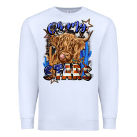 White oh my stars Premium Sweatshirt - CowGirlArtShop