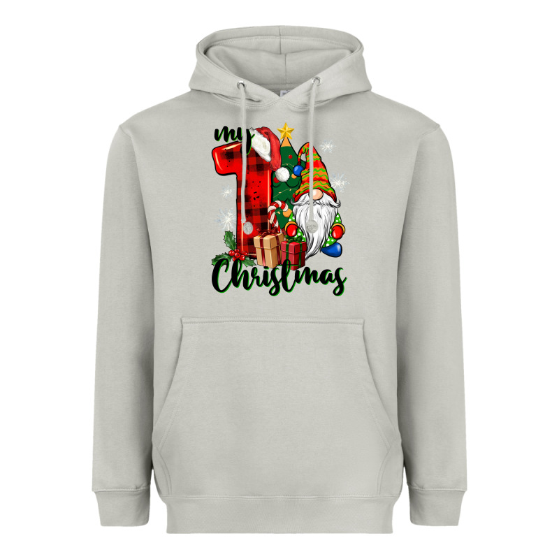 My First Christmas Gnome Heavyweight Hoodie by CowGirlArtShop | Teevron