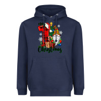 Navy my first christmas gnome Heavyweight Hoodie - CowGirlArtShop